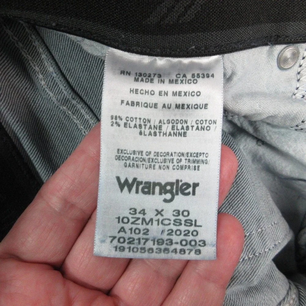 Wrangler Authentics Jeans Mens 34x30 Blue Denim Straight Leg Stretch 34x30* NWT